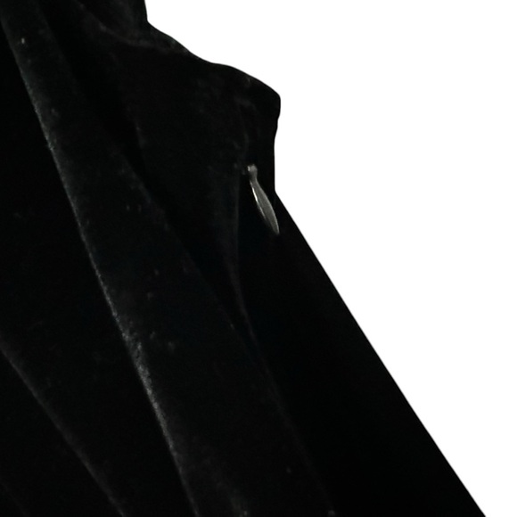 J. Crew Womens Velvet Tiered Midi Dress Size 6 Black Sleeveless Preppy Pockets - Picture 5 of 10